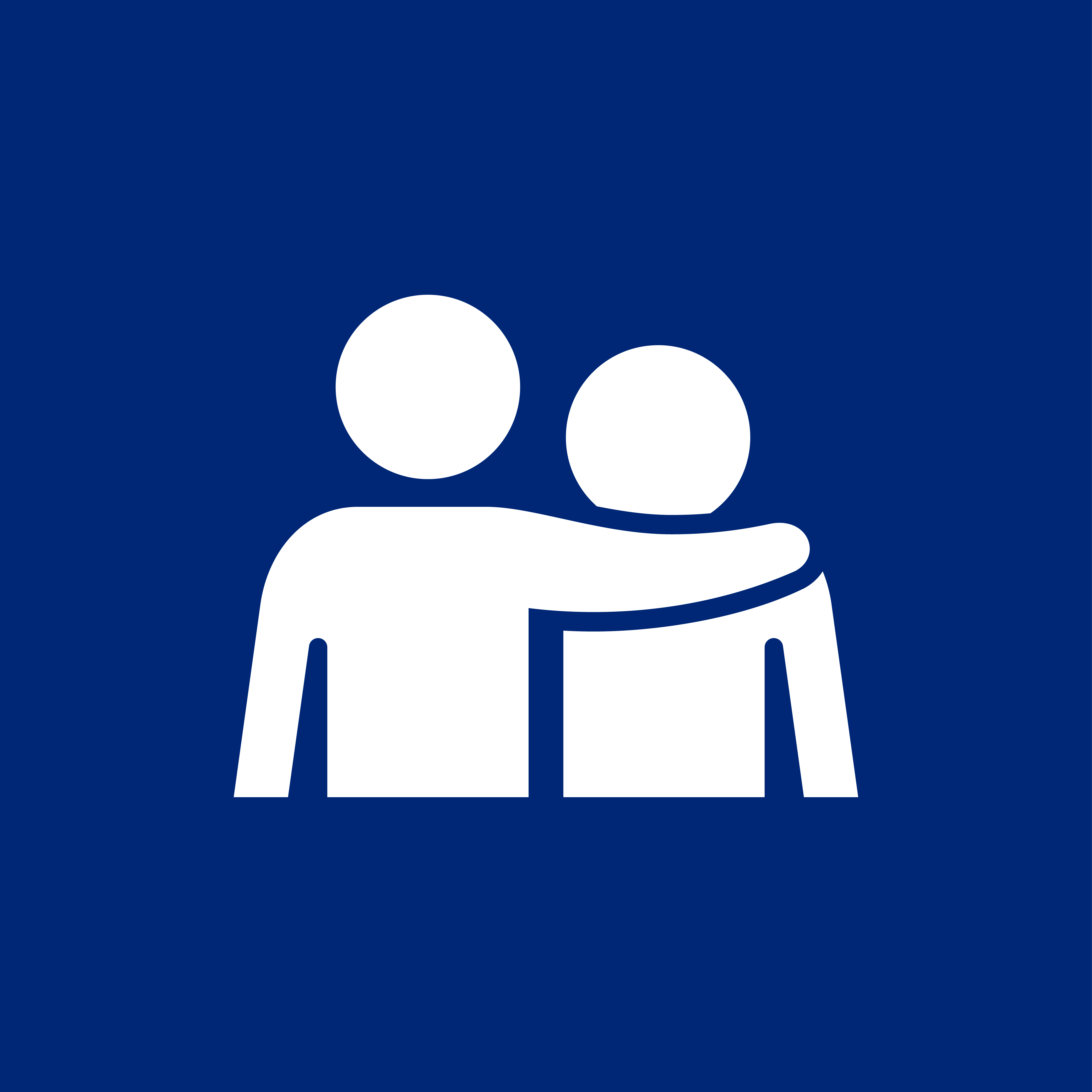Person checking on a friend icon