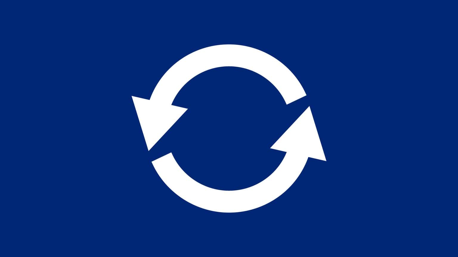 Image of a refresh sign