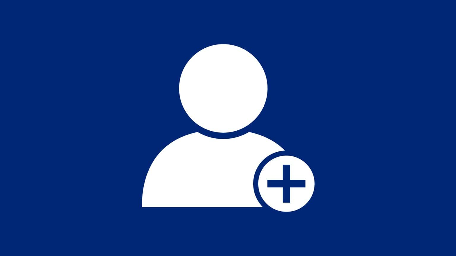 Image of a person with a plus sign.