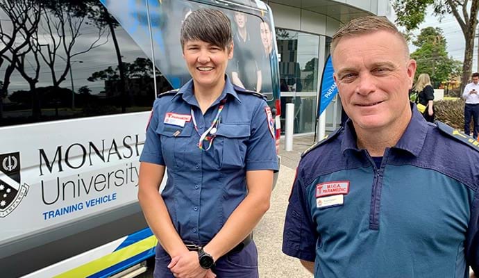 Paramedics Norieul Kinross and Sean Duggan