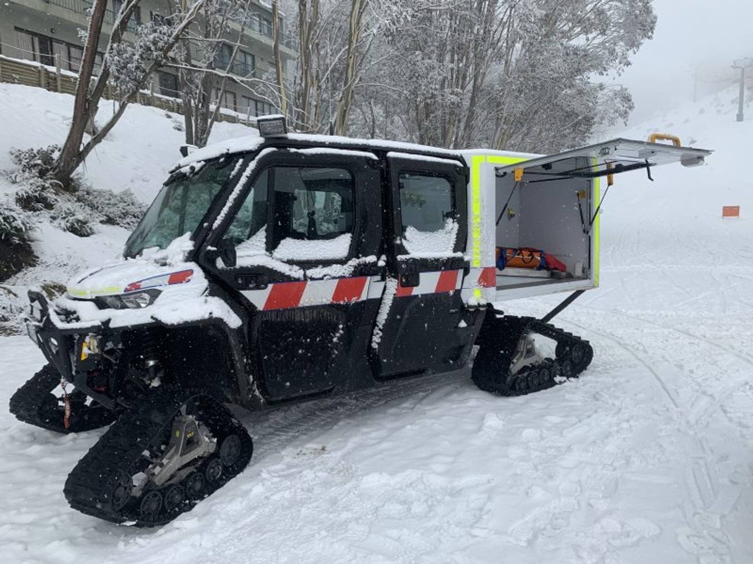 AV Can-Am Defender in the snow