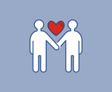 An icon shows two people holding hands with a heart displayed inbetween them