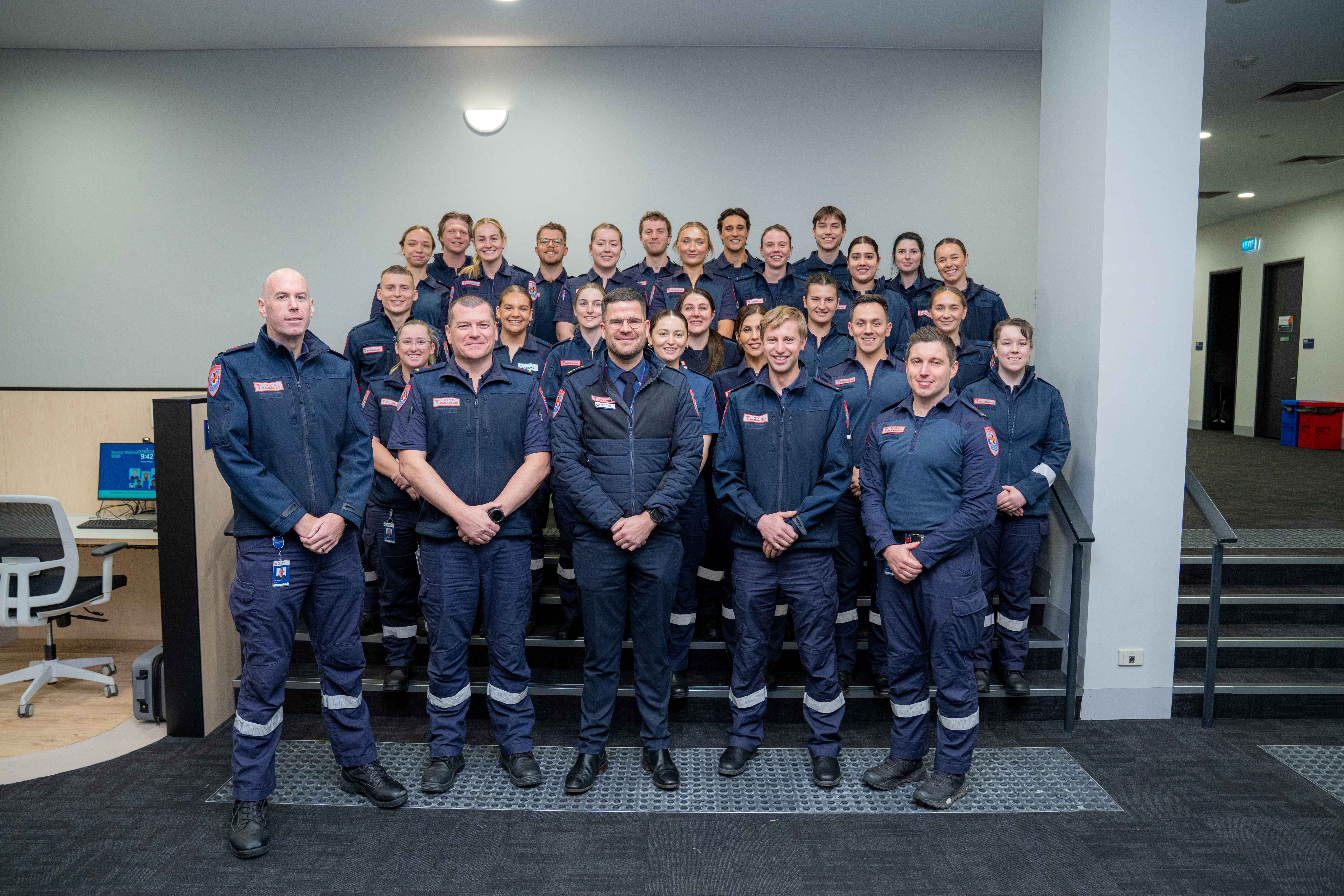 A group photo of paramedics.