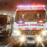 Ambulance at branch