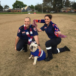 2 paramedics with a bulldog